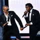 T.I. and Kanye West perform during the 51st Annual Grammy Awards at the Staples Center on Feb. 8, 2009, in Los Angeles.